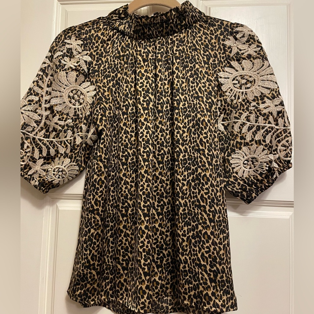 THML Leopard Blouse